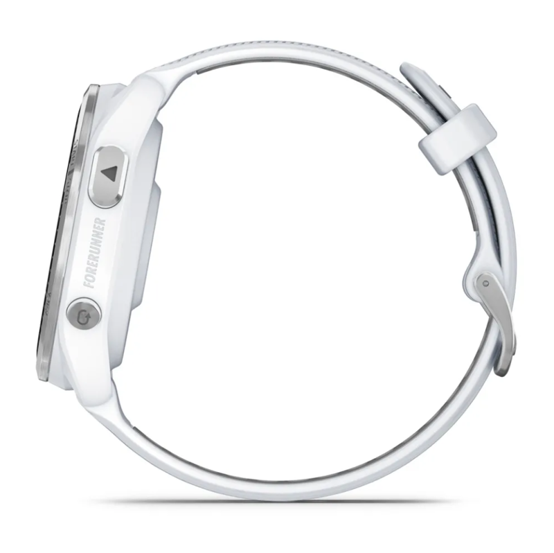 Garmin Forerunner 965 Titanium Bezel with Whitestone Case and Whitestone/Powder Grey Silic-7